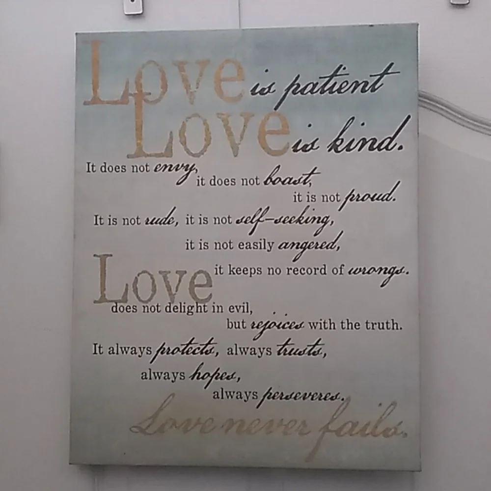 Love is patient